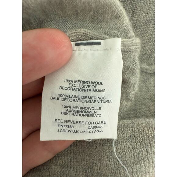 J. Crew Tippi Sweater With Embroidered Lips Size Small 100% Merino Wool - Picture 3 of 6